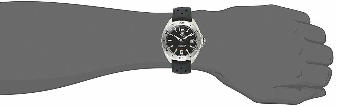  Shop Authentic Tag Heuer Formula 1 Automatic Black Dial Black Rubber Strap Watch for Men - WAZ2113.FT8023 - Luxxuri