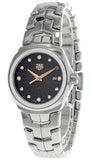  Shop Authentic Tag Heuer Link Quartz Diamonds Black Dial Silver Steel Strap Watch for Men - WBC131G.BA0649 - Luxxuri