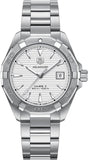  Shop Authentic Tag Heuer Aquaracer Automatic White Dial Silver Steel Strap Watch for Men - WAY2111.BA0928 - Luxxuri