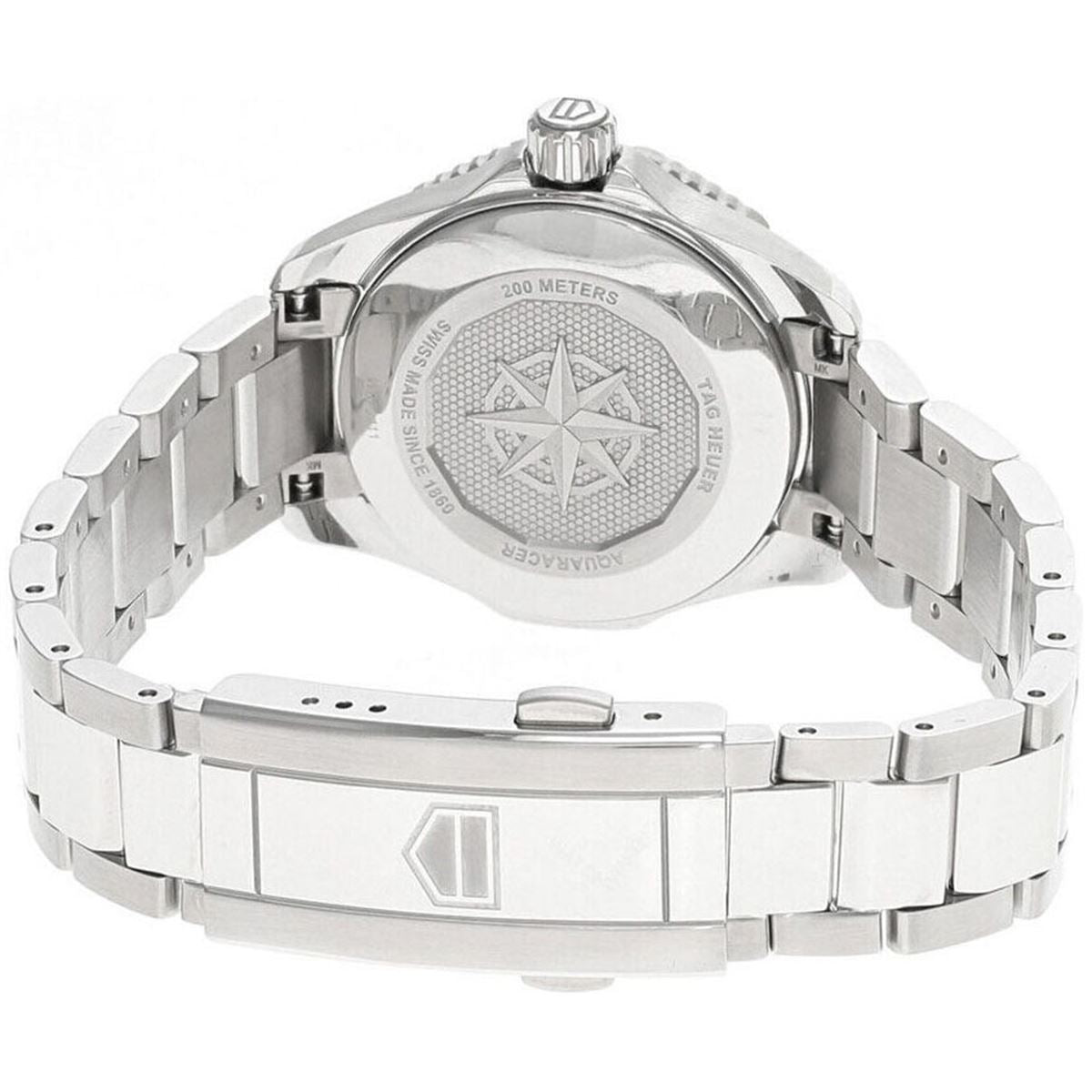  Shop Authentic Tag Heuer Aquaracer Professional 200 Automatic Diamond Blue Dial Silver Steel Strap Watch for Women - WBP2411.BA0622 - Luxxuri