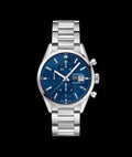  Shop Authentic Tag Heuer Carrera Chronograph 41mm Blue Dial Silver Steel Strap Watch for Men - CBK2112.BA0715 - Luxxuri