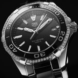  Shop Authentic Tag Heuer Aquaracer Quartz Diamonds Black Dial Two Tone Steel Strap Watch for Women - WAY131G.BA0913 - Luxxuri
