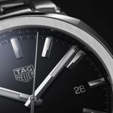  Shop Authentic Tag Heuer Link Quartz Black Dial Silver Steel Strap Watch for Women - WBC2110.BA0603 - Luxxuri