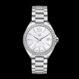  Shop Authentic Tag Heuer Formula 1 Quartz Diamonds Mother of Pearl Dial Silver Steel Strap Watch for Women - WBJ131A.BA0666 - Luxxuri