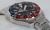  Shop Authentic Tag Heuer Aquaracer GMT Caliber 7 Pepsi Black Dial Silver Steel Strap Watch for Men - WAY201F.BA0927 - Luxxuri