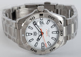  Shop Authentic Tag Heuer Aquaracer Automatic White Dial Silver Steel Strap Watch for Men - WBD2111.BA0928 - Luxxuri