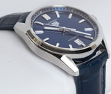  Shop Authentic Tag Heuer Carrera Date Blue Dial Blue Leather Strap Watch for Men - WBN2112.FC6504 - Luxxuri