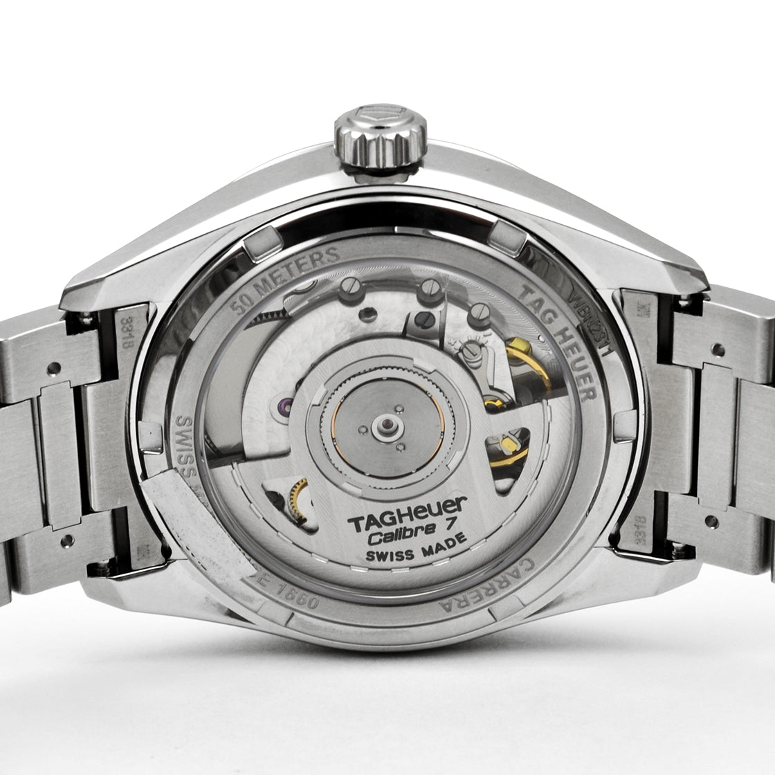 Tag Heuer Carrera Date Blue Dial Silver Steel Strap Watch for Women - WBN2311.BA0001