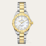  Shop Authentic Tag Heuer Aquaracer White Mother of Pearl Dial Two Tone Steel Strap Watch for Women - WBD1322.BB0320 - Luxxuri