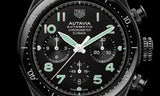  Shop Authentic Tag Heuer Autavia Chronometer Flyback Chronograph Black Dial Black Leather Strap Watch for Men - CBE511C.FC8280 - Luxxuri