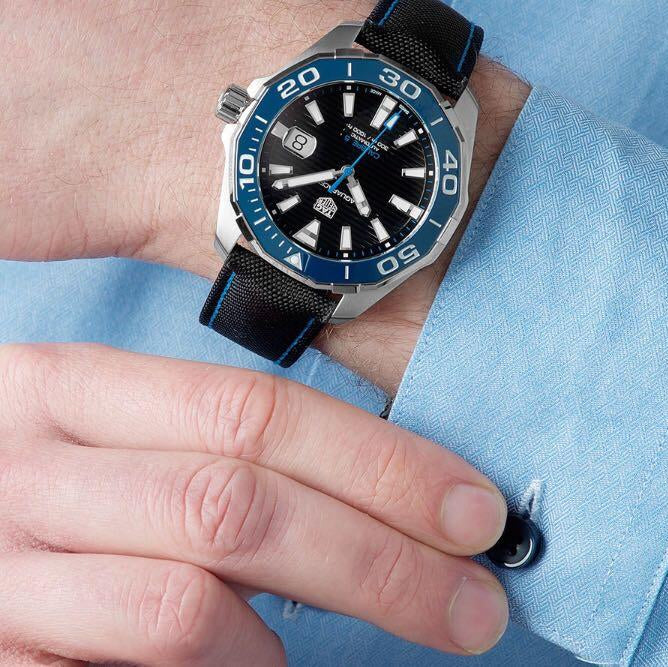  Shop Authentic Tag Heuer Aquaracer Black Dial Watch for Men - WAY201C.FC6395 - Luxxuri