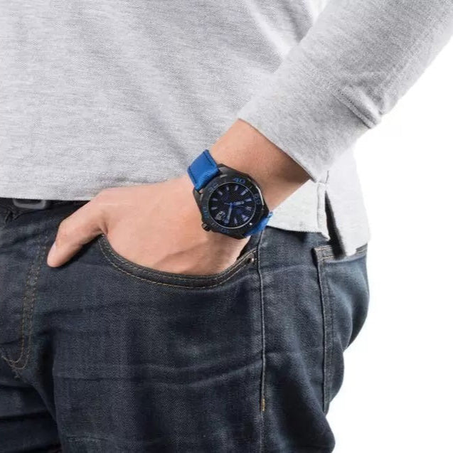  Shop Authentic Tag Heuer Aquaracer Calibre 5 Automatic Titanium Blue Dial Blue Nylon Strap Watch for Gents - WAY208B.FC6382 - Luxxuri
