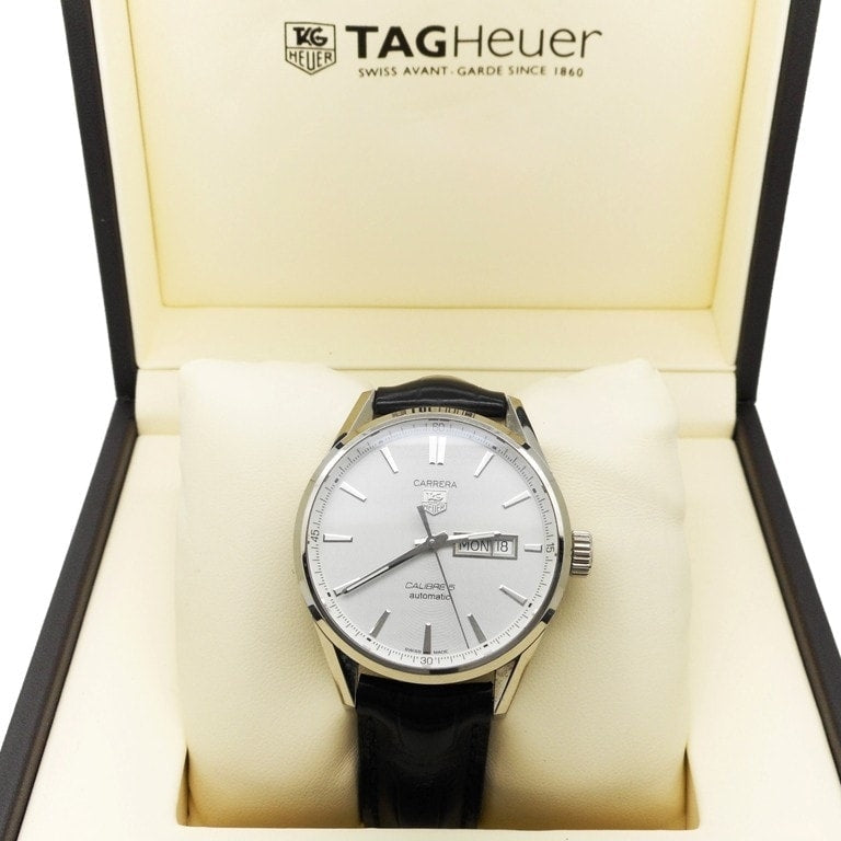  Shop Authentic Tag Heuer Carrera Silver Dial Watch for Men - WAR201B.FC6291 - Luxxuri