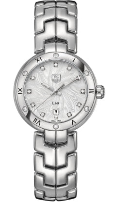  Shop Authentic Tag Heuer Link Diamonds Silver Dial Silver Steel Strap Watch for Women - WAT1413.BA0954 - Luxxuri