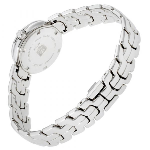  Shop Authentic Tag Heuer Link Diamonds Silver Dial Silver Steel Strap Watch for Women - WAT1414.BA0954 - Luxxuri