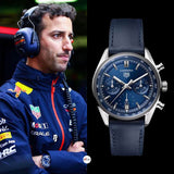  Shop Authentic Tag Heuer Carrera Chronograph Blue Dial Blue Leather Strap Watch for Men - CBS2212.FC6535 - Luxxuri