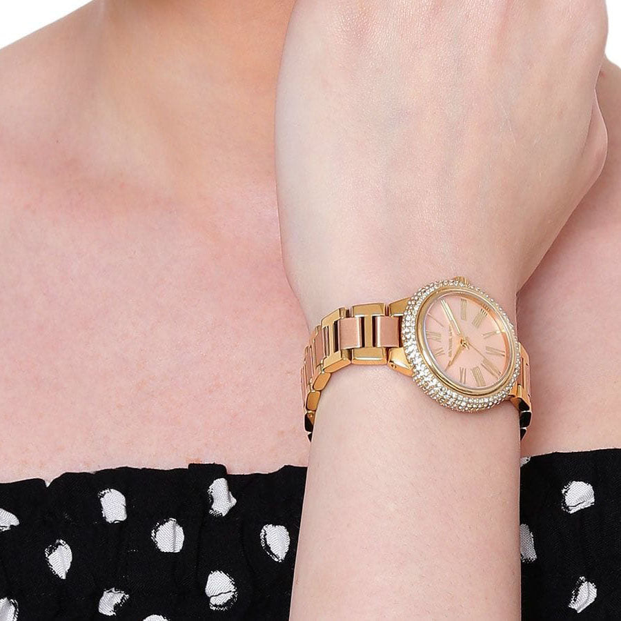 Shop Authentic Michael Kors Taryn Rose Gold Dial Two Tone Steel Strap Watch For Women - MK6564 - Luxxuri