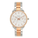  Shop Authentic Fossil Tailor White Dial Two Tone Steel Strap Watch for Women - ES4396 - Luxxuri