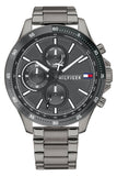  Shop Authentic Tommy Hilfiger Bank Grey Dial Grey Steel Strap Watch for Men - 1791719 - Luxxuri