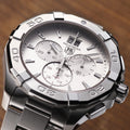  Shop Authentic Tag Heuer Aquaracer White Dial Silver Steel Strap Watch for Men - CAY1111.BA0927 - Luxxuri