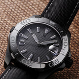  Shop Authentic Tag Heuer Aquaracer 300 Swiss Limited Edition Black Dial Black Nylon Strap Watch for Men - WAY218B.FC6364 - Luxxuri