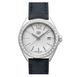  Shop Authentic Tag Heuer Formula 1 Quartz Diamonds Mother of Pearl Dial Blue Leather Strap Watch for Women - WBJ131A.FC8251 - Luxxuri