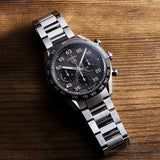  Shop Authentic Tag Heuer Carrera Porsche Chronograph Grey Dial Silver Steel Strap Watch for Men - CBN2A1F.BA0643 - Luxxuri