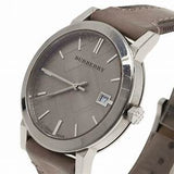  Shop Authentic Burberry The City Nova Beige Dial Grey Leather Strap Watch for Women - BU9023 - Luxxuri