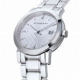  Shop Authentic Burberry The City Silver Dial Silver Steel Strap Watch for Women - BU9035 - Luxxuri