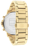  Shop Authentic Tommy Hilfiger Tyson Chronograph Black Dial Gold Steel Strap Watch For Men - 1710589 - Luxxuri