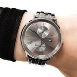  Shop Authentic Tommy Hilfiger Jenna Quartz White Dial Silver Steel Strap Watch for Women - 1782068 - Luxxuri