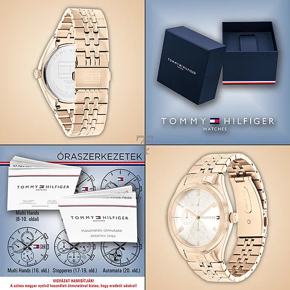  Shop Authentic Tommy Hilfiger Monica Quartz White Dial Gold Steel Strap Watch For Women - 1782593 - Luxxuri