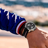  Shop Authentic Tommy Hilfiger Decker Quartz Black Dial Black Rubber Strap Watch for Men - 1791473 - Luxxuri