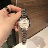  Shop Authentic Emporio Armani Valeria Quartz Mother of Pearl Dial Silver Steel Strap Watch For Women - AR11030 - Luxxuri