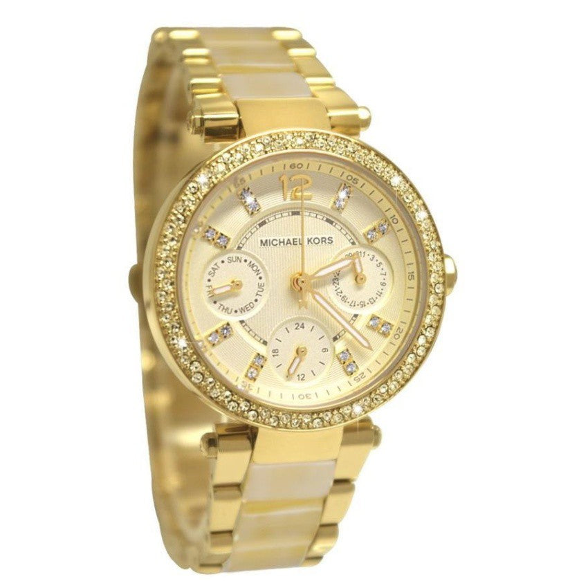  Shop Authentic Michael Kors Parker Gold DIal Gold Steel Strap Watch for Women - MK5842 - Luxxuri