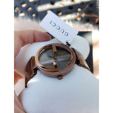  Shop Authentic Gucci Interlocking G Quartz Brown Dial Brown Steel Strap Watch for Women -  YA133317 - Luxxuri