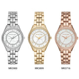  Shop Authentic Michael Kors Lauryn Mother of Pearl White Dial Gold Steel Strap Watch for Women - MK3899 - Luxxuri