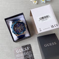  Shop Authentic Guess Genesis Multi Function Analog Blue Dial Blue Rubber Strap Watch For Men - W1254G1 - Luxxuri