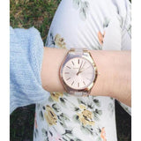  Shop Authentic Michael Kors Slim Runway Rose Gold Dial Two Tone Steel Strap Watch for Women - MK4294 - Luxxuri