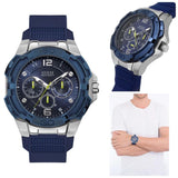  Shop Authentic Guess Genesis Multi Function Analog Blue Dial Blue Rubber Strap Watch For Men - W1254G1 - Luxxuri