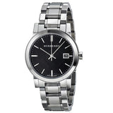  Shop Authentic Burberry The City Black Dial Silver Steel Strap Watch for Women - BU9201 - Luxxuri