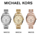  Shop Authentic Michael Kors Bryn Quartz Silver Dial Silver Steel Strap Watch For Women - MK6133 - Luxxuri