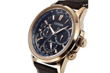  Shop Authentic Citizen Eco Drive Calendrier Black Dial Brown Leather StrapWatch For Men - BU2023-12E - Luxxuri