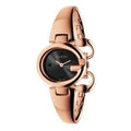  Shop Authentic Gucci Guccissima Collection Quartz Black Dial Rose Gold Steel Strap Watch For Women - YA134509 - Luxxuri