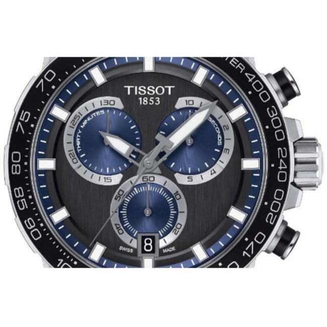  Shop Authentic Tissot Supersport Chrono Black Dial Blue Nylon Strap Watch for Men - T125.617.17.051.03 - Luxxuri