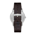 Emporio Armani Luigi Quartz Gray Dial Brown Leather Strap Watch For Men - AR1996