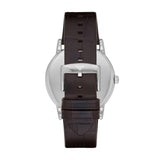  Shop Authentic Emporio Armani Luigi Quartz Gray Dial Brown Leather Strap Watch For Men - AR1996 - Luxxuri