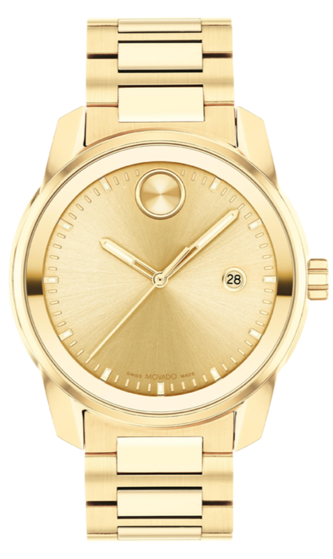  Shop Authentic Movado Bold Verso Gold Dial Gold Steel Strap Watch for Men - 3600861 - Luxxuri