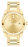  Shop Authentic Movado Bold Verso Gold Dial Gold Steel Strap Watch for Men - 3600861 - Luxxuri
