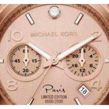  Shop Authentic Michael Kors Paris Limited Edition Rose Gold Dial Steel Strap Watch for Women - MK5716 - Luxxuri